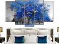 дерево в синих красках Изображение 2