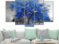 дерево в синих красках Изображение 3