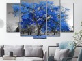 дерево в синих красках Изображение 4